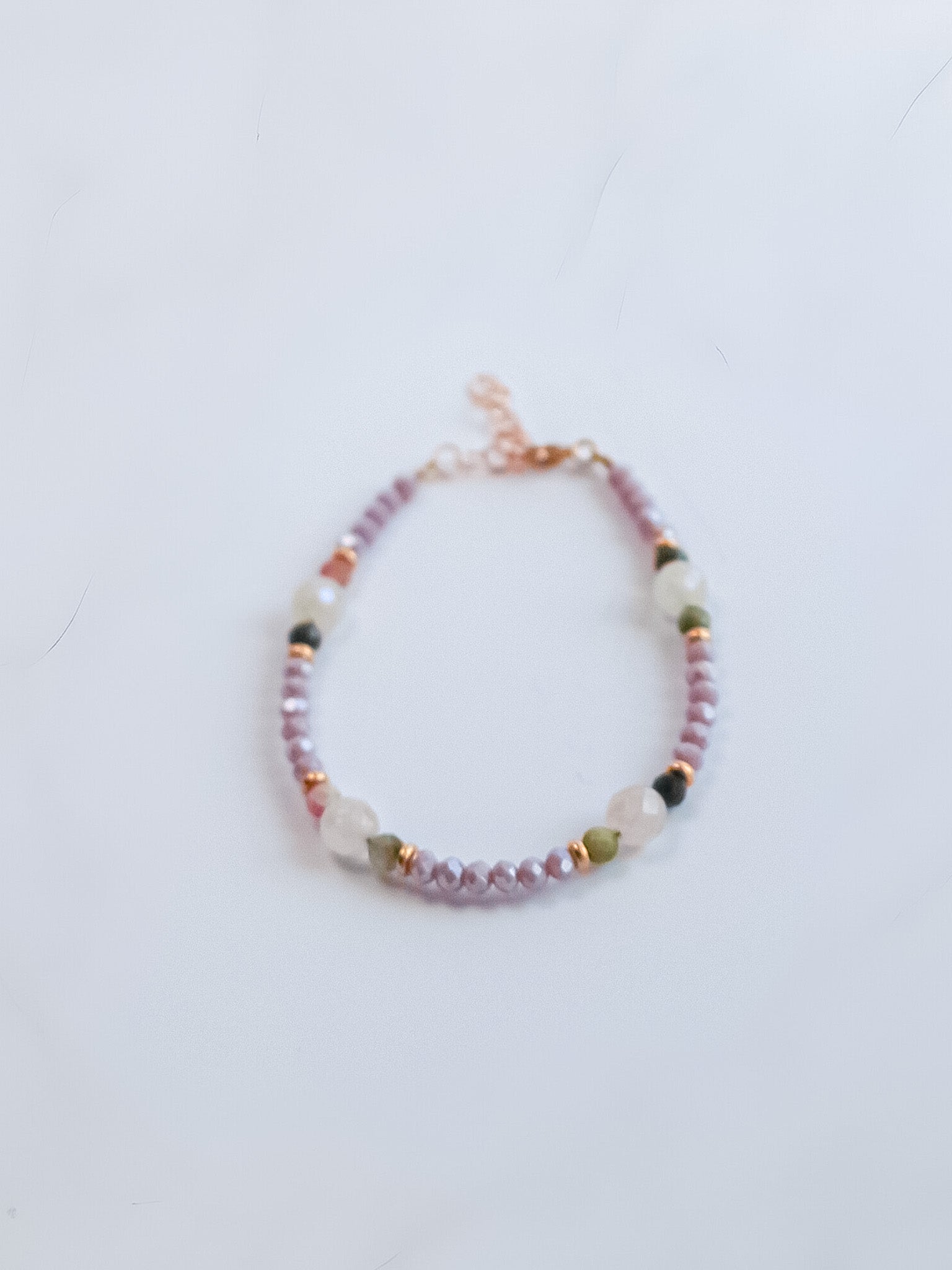 Steinarmband Roségold - Blush - Lovesign - Handmade in Tyrol